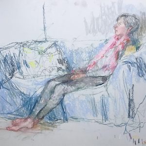 Lucy at Farnham Pottery Workshop